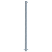 Barrier posts | Steel tube  76 x 2,6 mm | stationary, for casting in concrete | hot-dip galvonized / white coated | hot-dip galvanized | with 1 eyelet